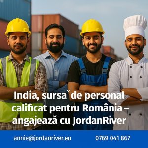 India, sursă de personal calificat pentru România, angajează prin JordanRiver